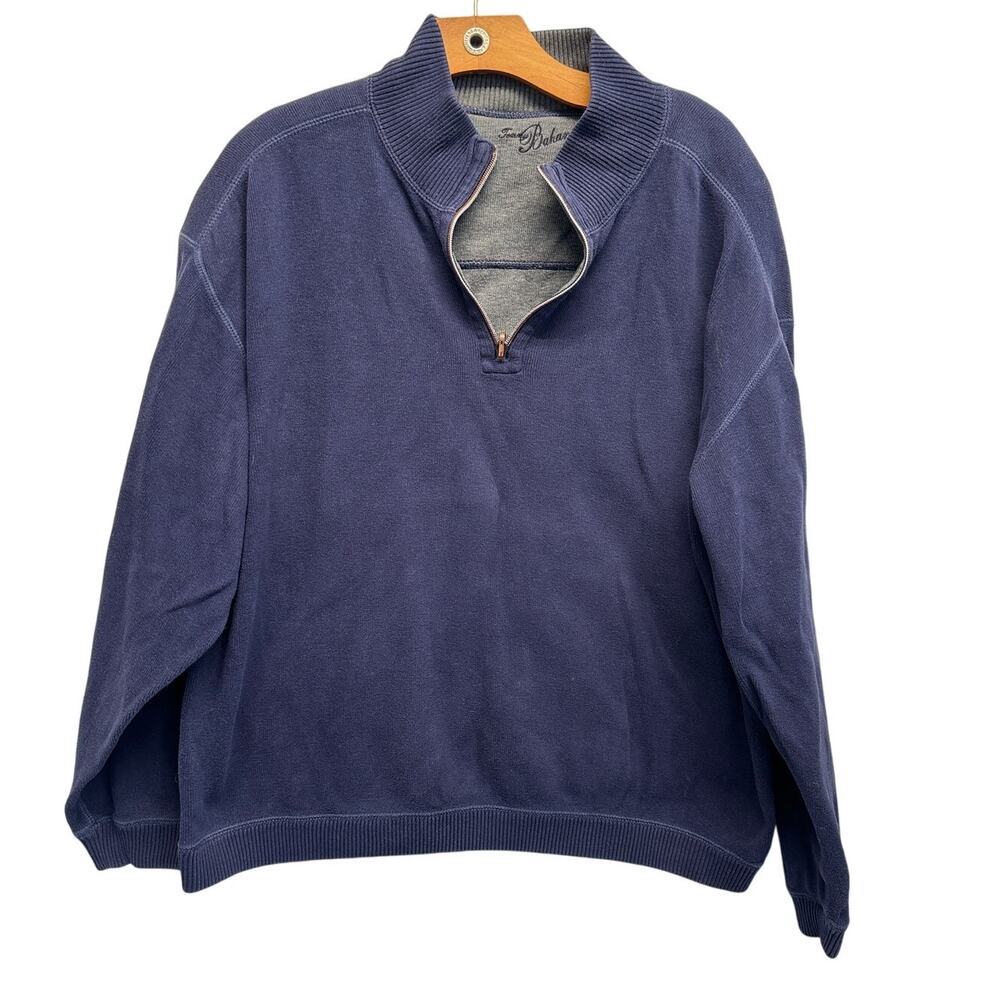 Tommy Bahama‎ Men's Size XL? Reversible Long Sleeve 1/4 Zip Pullover Sweater